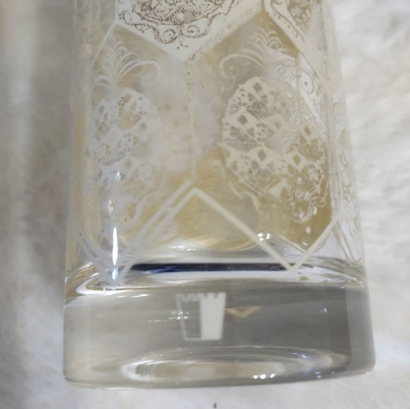3 Cera Ned Harris Highball Cocktail Glasses 22Kt "6" Pineapple Tumblers - Picture 8 of 12